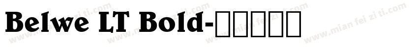 Belwe LT Bold字体转换